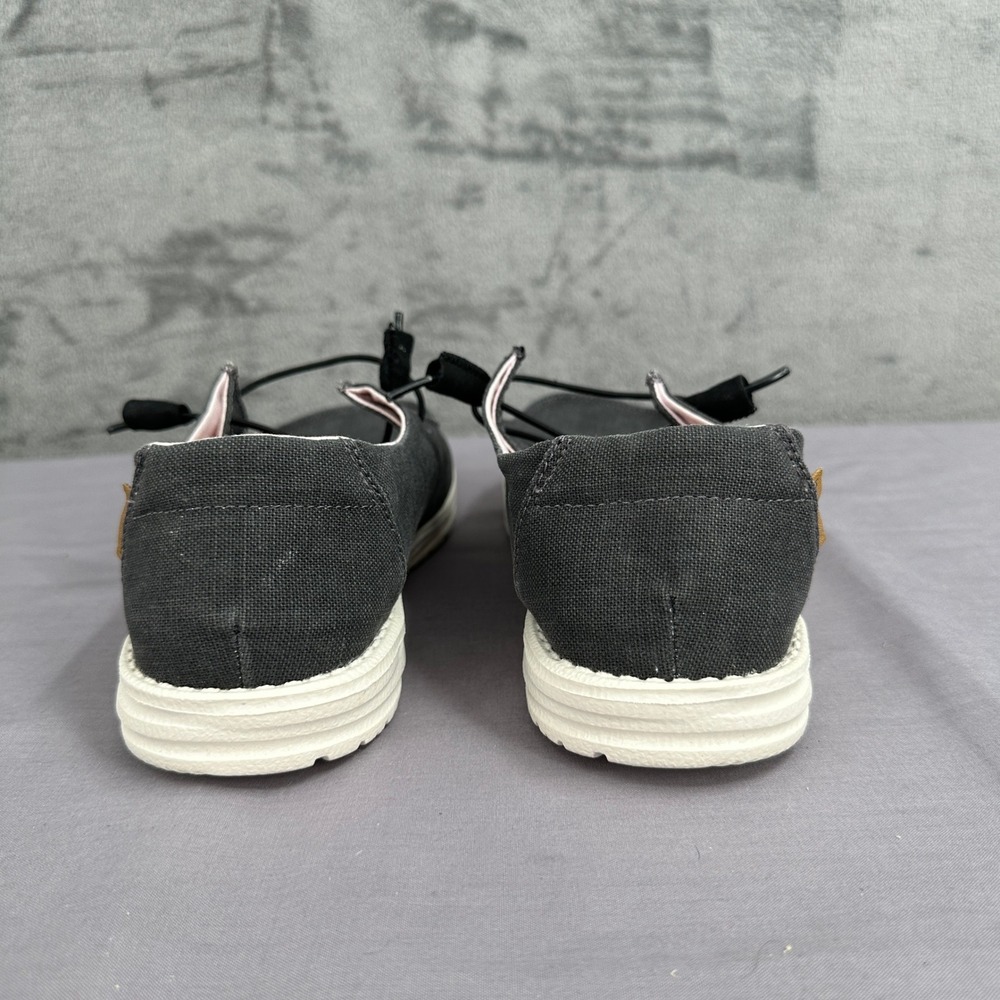 Hey Dude Wendy Slip On Shoes Womens 10 Off Black Chambray Comfort Walking - Picture 7 of 9